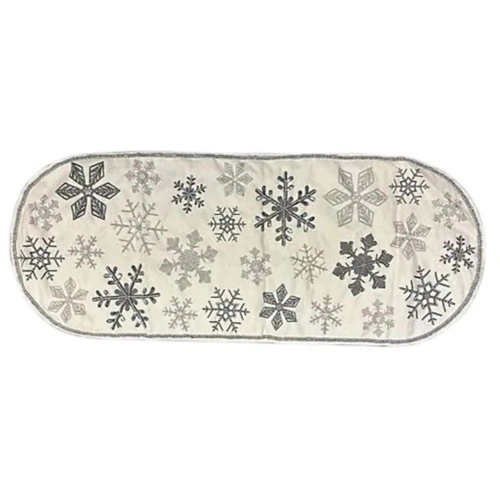 Temp-tations Holiday 13"x35" Table Runner with Beaded Embellishments